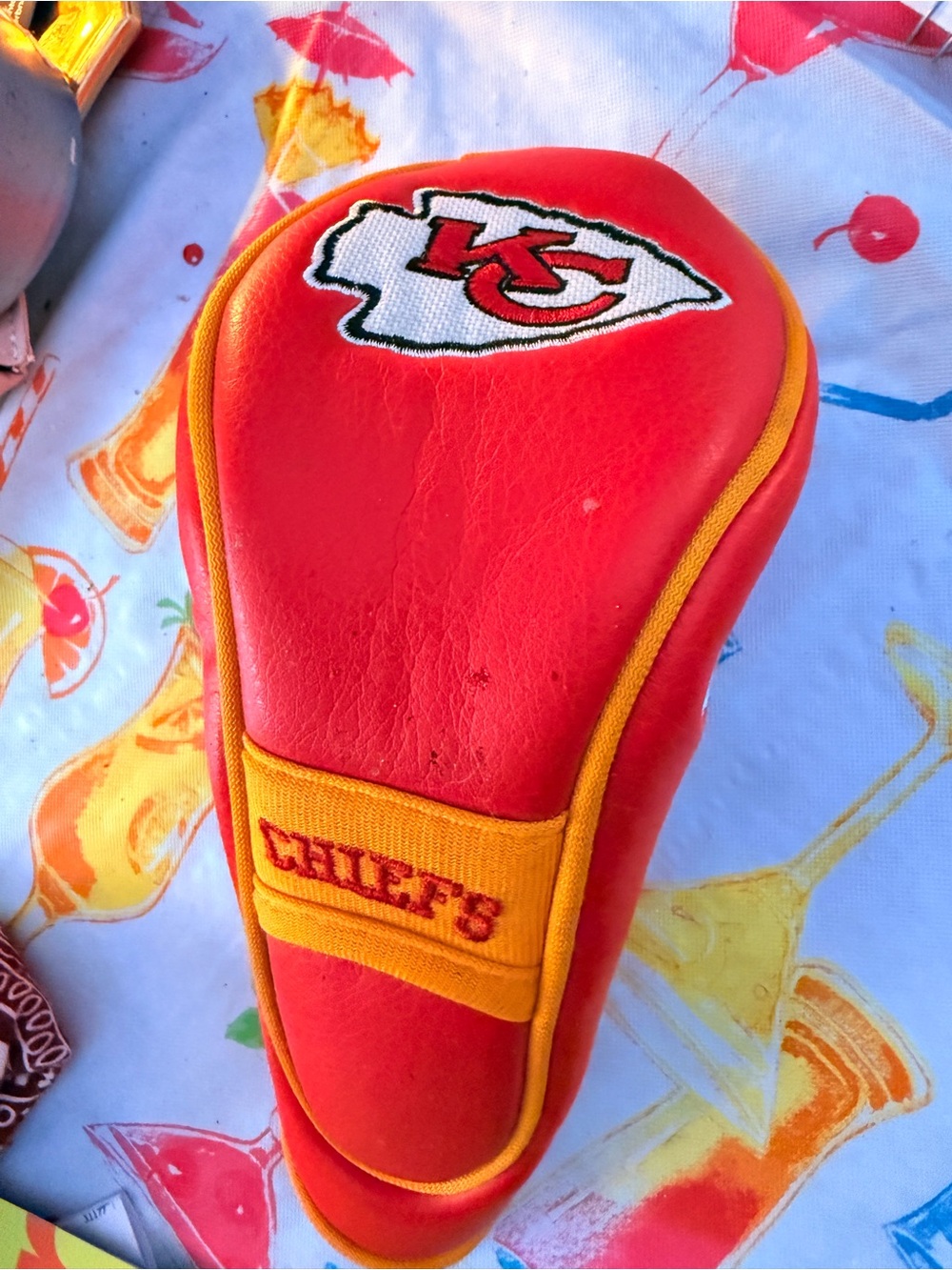 Kansas City Chiefs Red & Gold Golf club Headcover